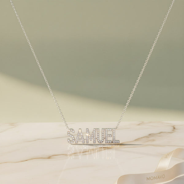 Signature Name Necklace | Silver