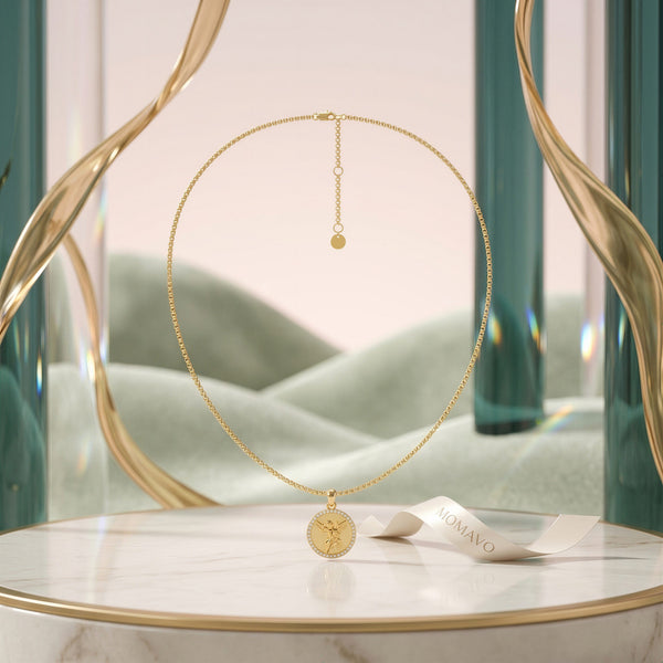 Momenta Relief Halo Necklace | 18K Gold Plated