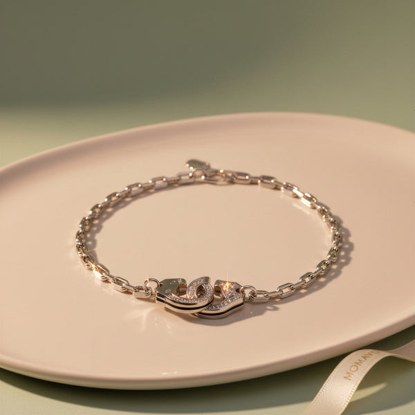 Pavé Loop Bracelet | 18K Gold Plated