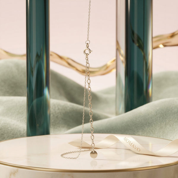 Classic Name Necklace | Rhodium Plated