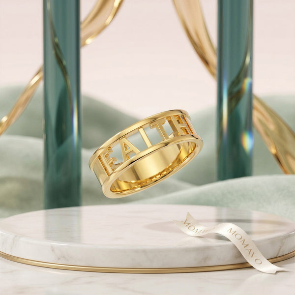 Signature Personalized Ring | 18K Gold Plated
