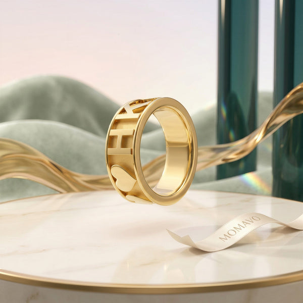 Classic CharmMark Lucky Ring | 18K Gold Plated
