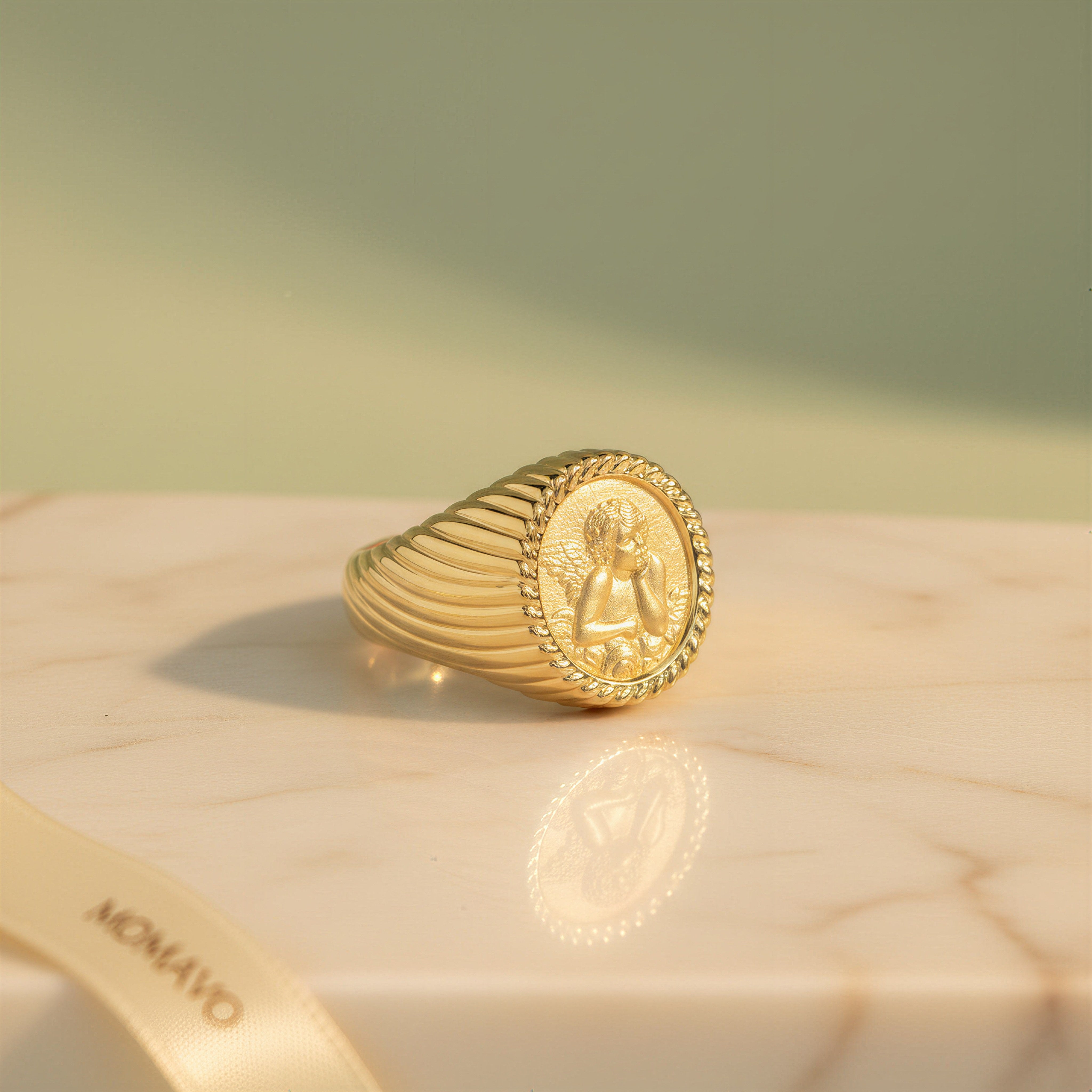 Coin Ring | 18K Gold Plated | Momavo – Momavo Jewelry