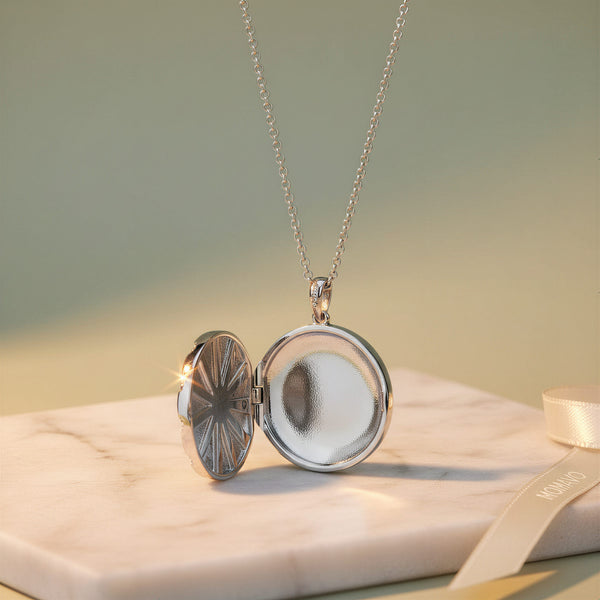 Radiance Locket Necklace | Silver