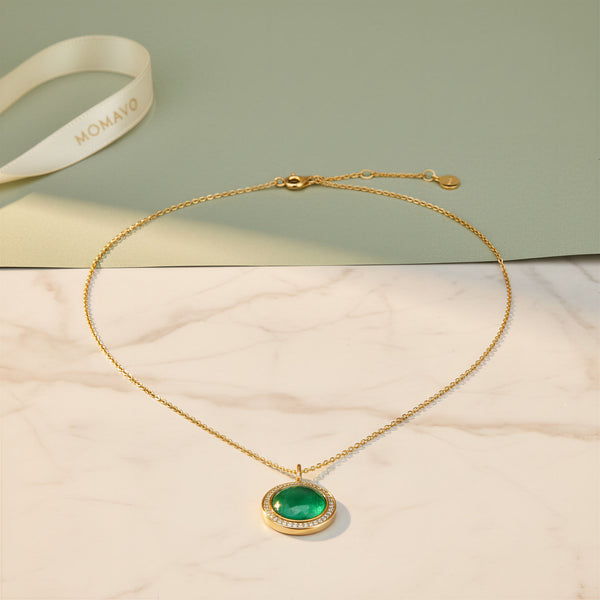 Legacy Jade Locket Necklace | 18K Gold Plated