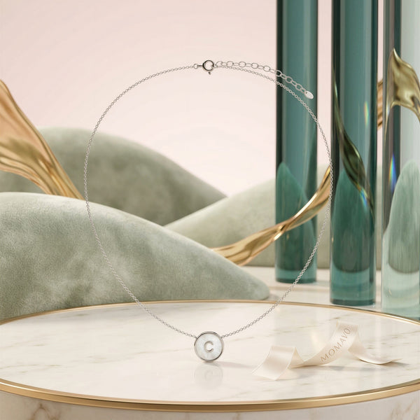 Pearl Zodiac Pendant Necklace | 18K Gold Plated