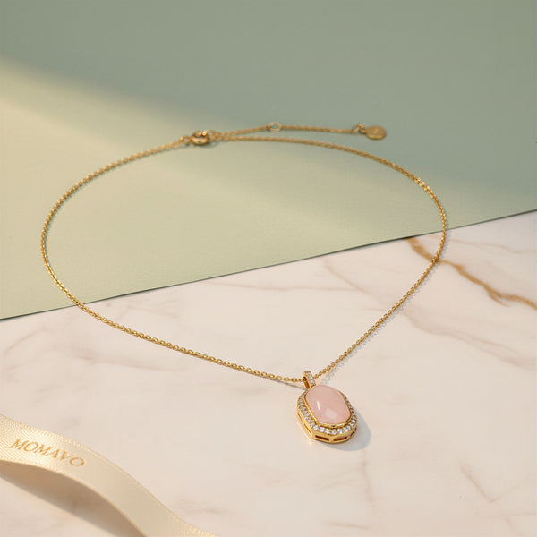 Pearl Glow Locket Necklace | 18K Gold Plated