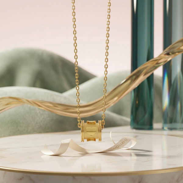 Lucky Turn Pendant Necklace | 18K Gold Plated