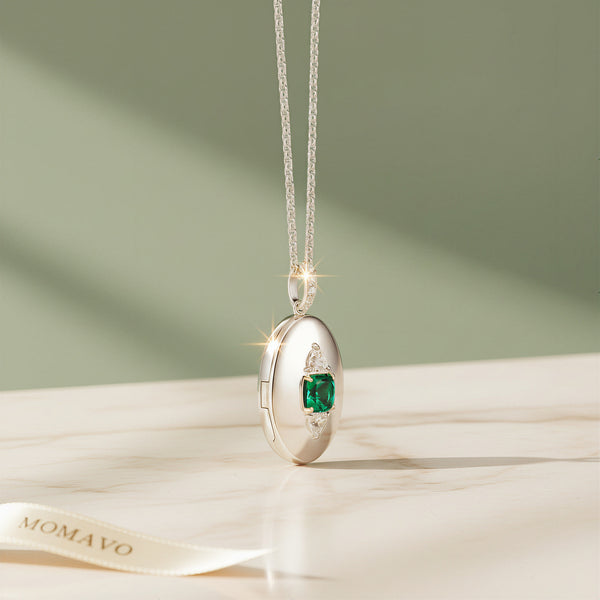Guardian Eye Birthstone Locket | Silver