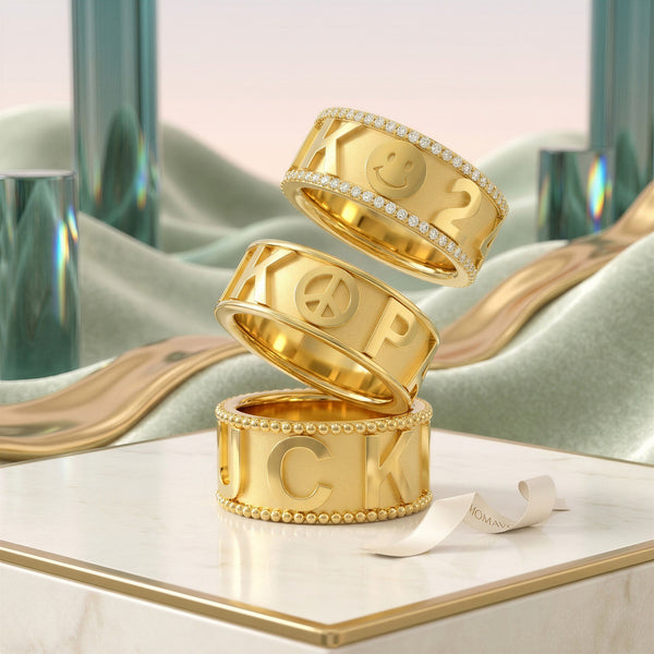 Classic CharmMark Lucky Ring | 18K Gold Plated