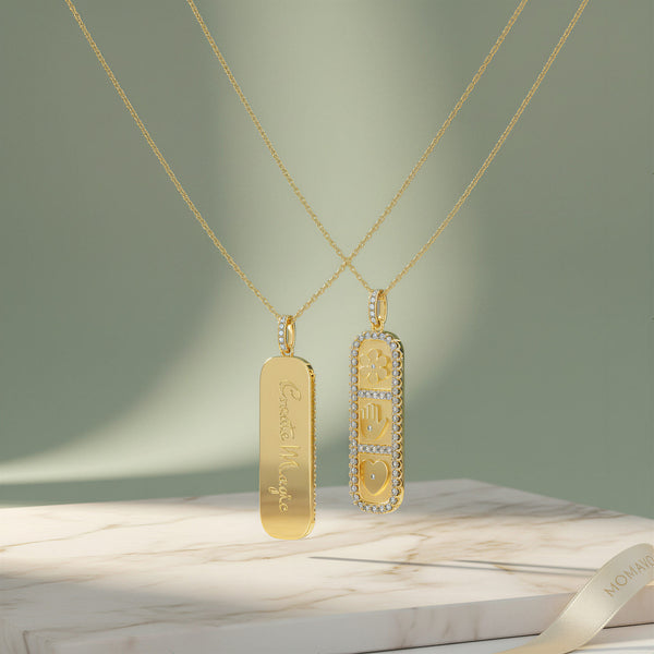 Elements Pendant Necklace | 18K Gold Plated
