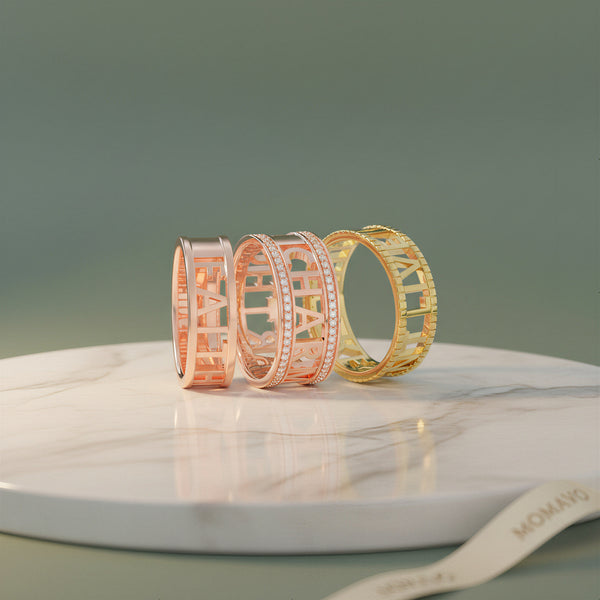 Signature Personalized Ring | 18K Gold Plated