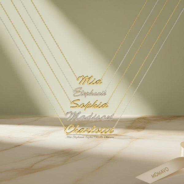 Luxe Name Necklace | 18K Gold Plated