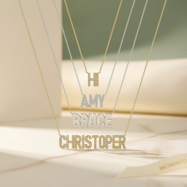 Jacqueline Signature Name Necklace | 18K Gold Plated