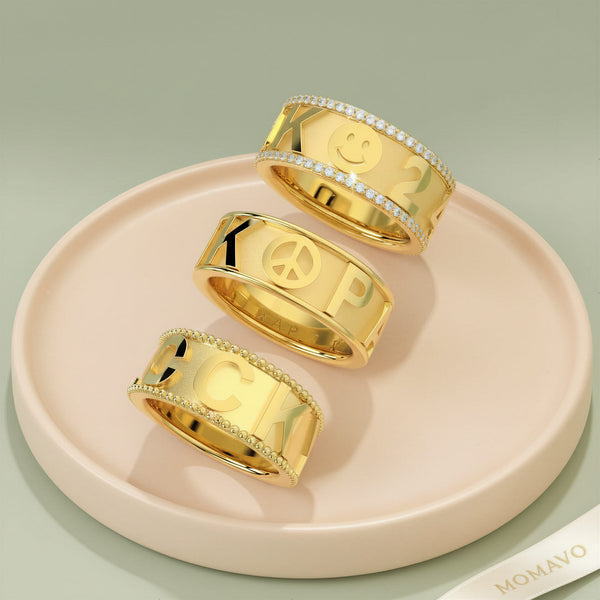 Classic CharmMark Lucky Ring | 18K Gold Plated