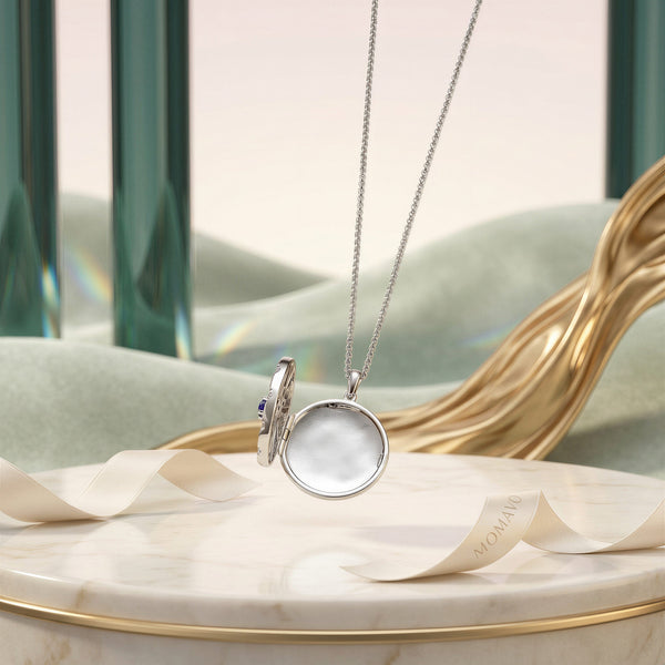 Radiance Locket Necklace | Silver