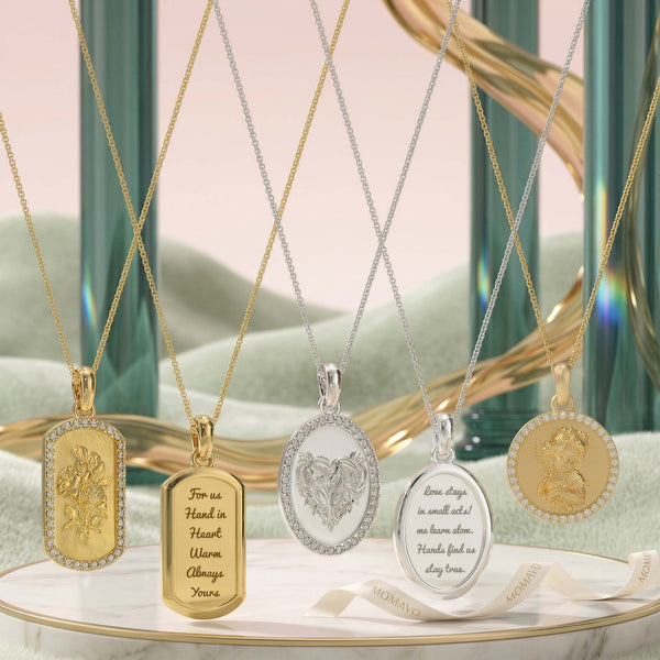 Momenta Relief Halo Necklace | 18K Gold Plated