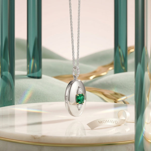 Guardian Eye Birthstone Locket | Silver