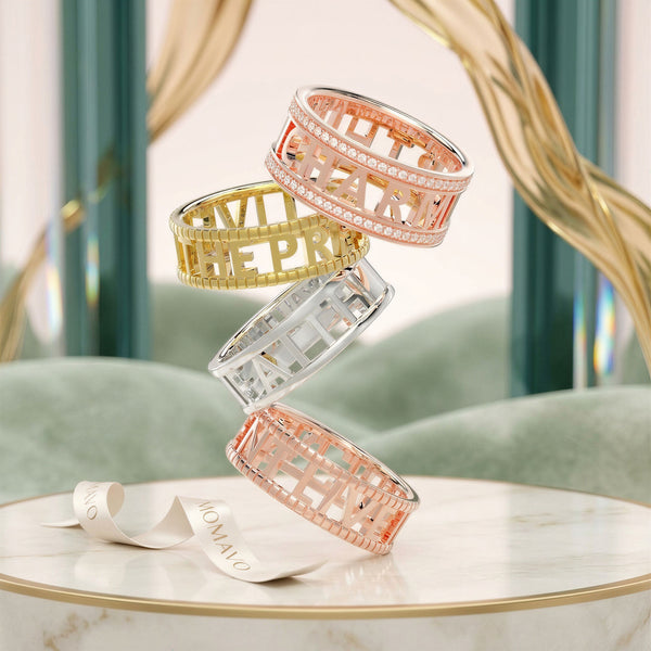 Signature Personalized Ring | 18K Gold Plated