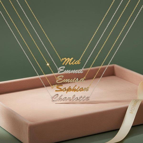 Luxe Name Necklace | 18K Gold Plated