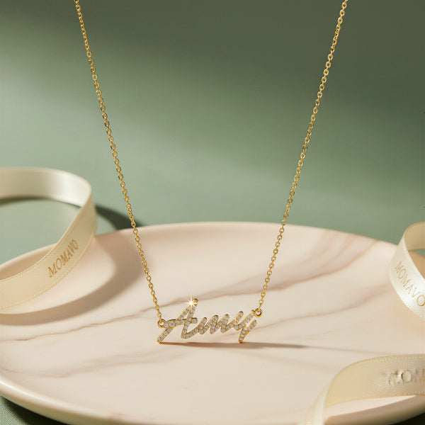 Luxe Name Necklace | 18K Gold Plated
