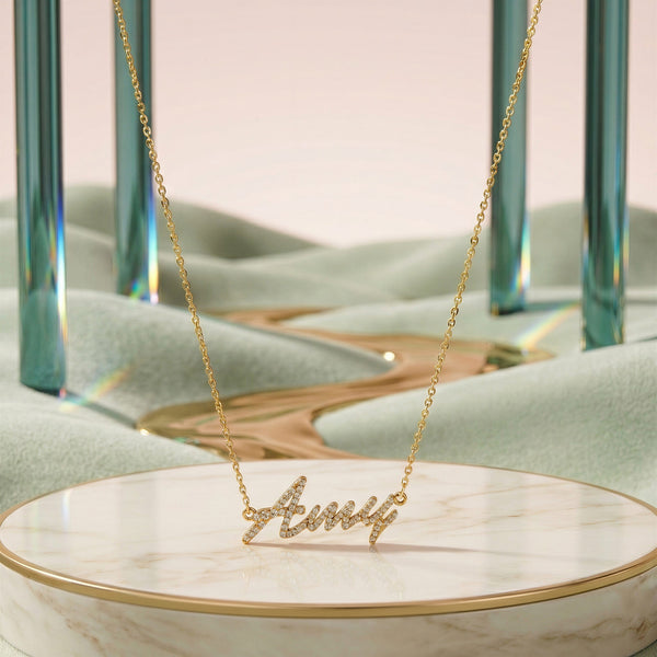 Luxe Name Necklace | 18K Gold Plated