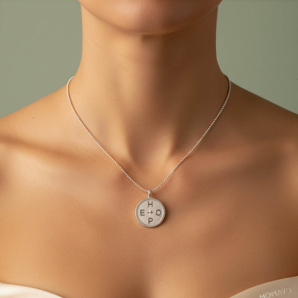 Personal Story Medallion Necklace | Silver