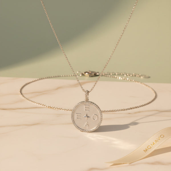 Personal Story Medallion Necklace | Silver