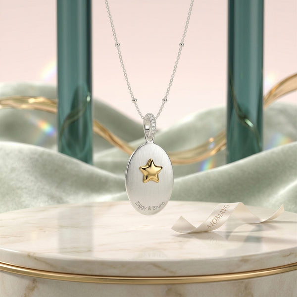 Custom Paw Squircle Necklace | 18K Gold Plated
