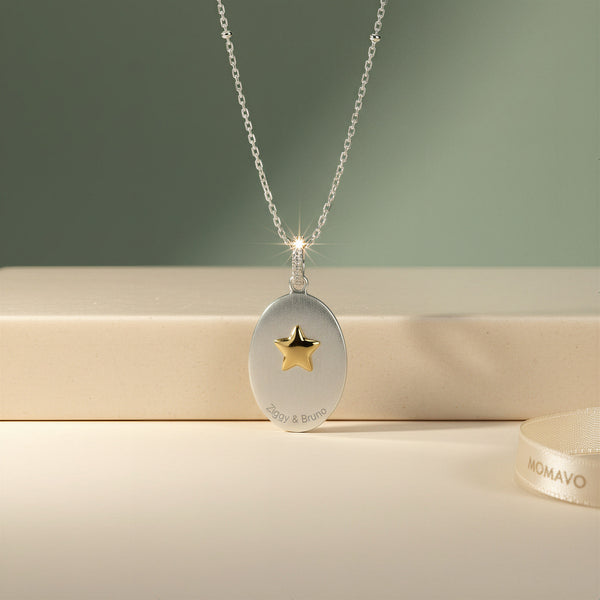 Custom Paw Squircle Necklace | 18K Gold Plated