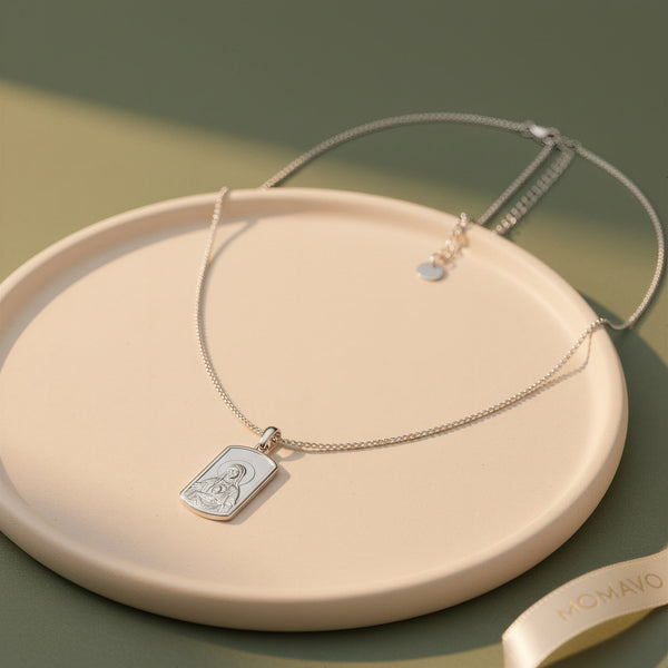 Sancta Icon Pendant Necklace | 18K Gold Plated