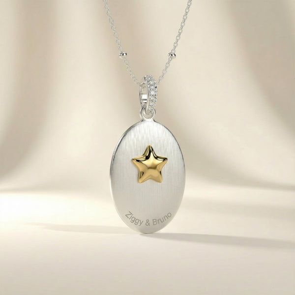 Custom Paw Squircle Necklace | 18K Gold Plated