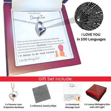 Projection Forever Love Necklace - I'm Proud To Be Your Father