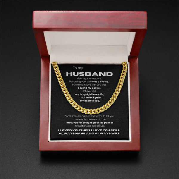 To My Husband - Thank you for being a great life partner