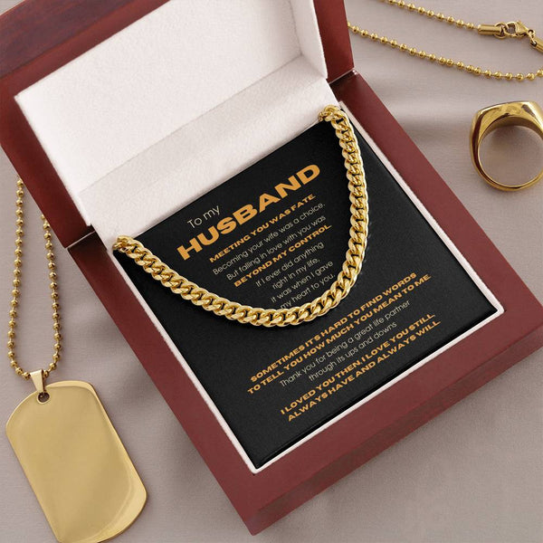 To My Husband - Thank you for being a great life partner [ Few left only ]