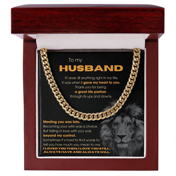 To My Husband - Thank you for being a great life partner (Length Adjustable)