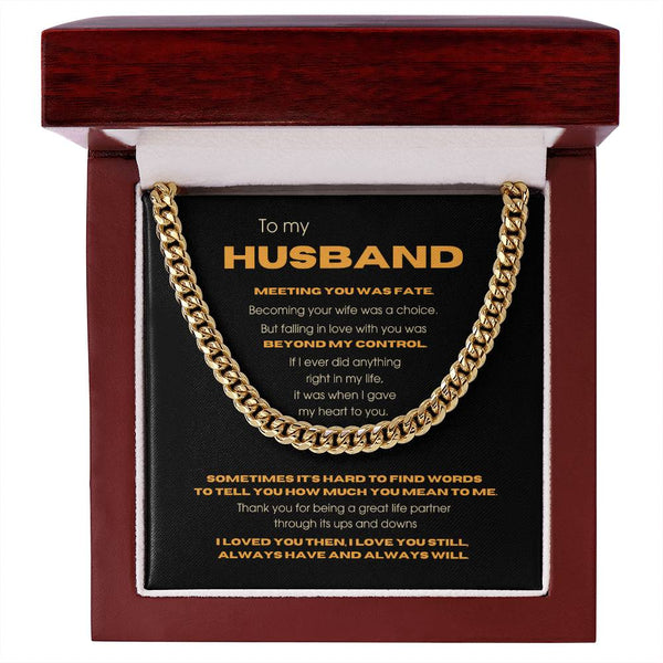 To My Husband - Thank you for being a great life partner [ Few left only ]