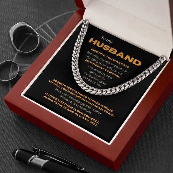 To My Husband - Thank you for being a great life partner [ Few left only ]