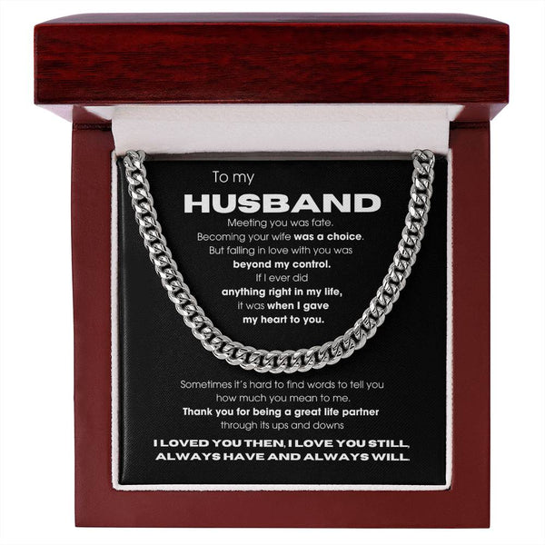 To My Husband - Thank you for being a great life partner