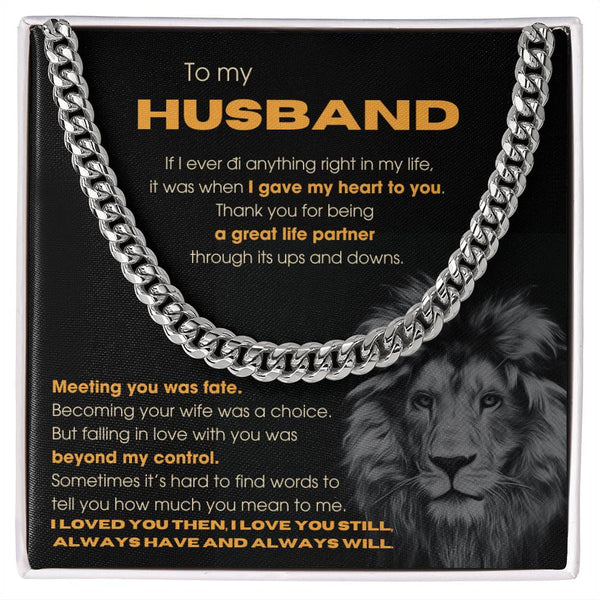 To My Husband - Thank you for being a great life partner (Length Adjustable)