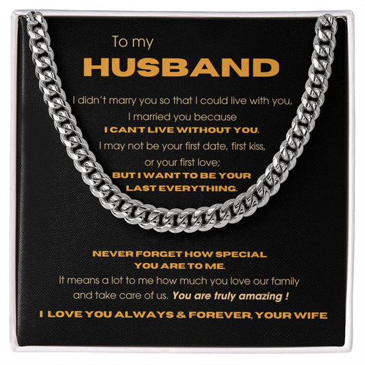 To My Husband - I Can't Live Without You