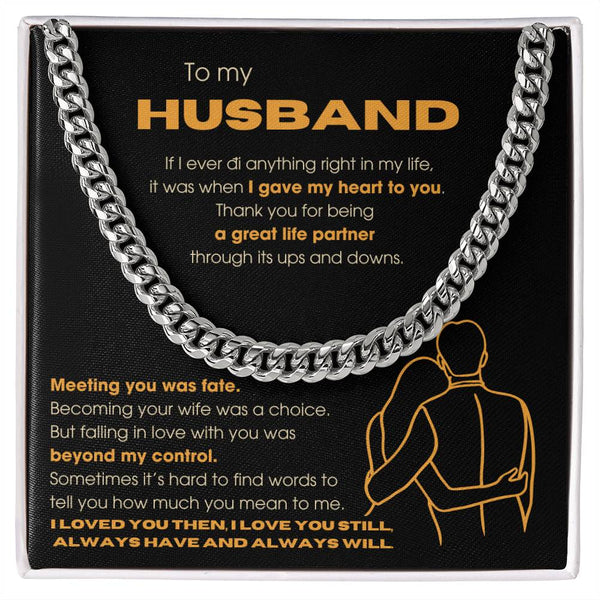 [Almost Sold Out] To My Husband - Thank you for being a great life partner