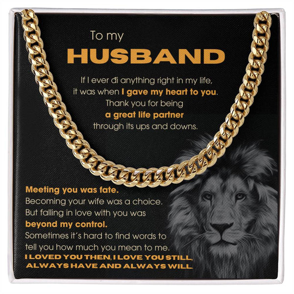 To My Husband - Thank you for being a great life partner (Length Adjustable)