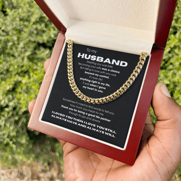 To My Husband - Thank you for being a great life partner
