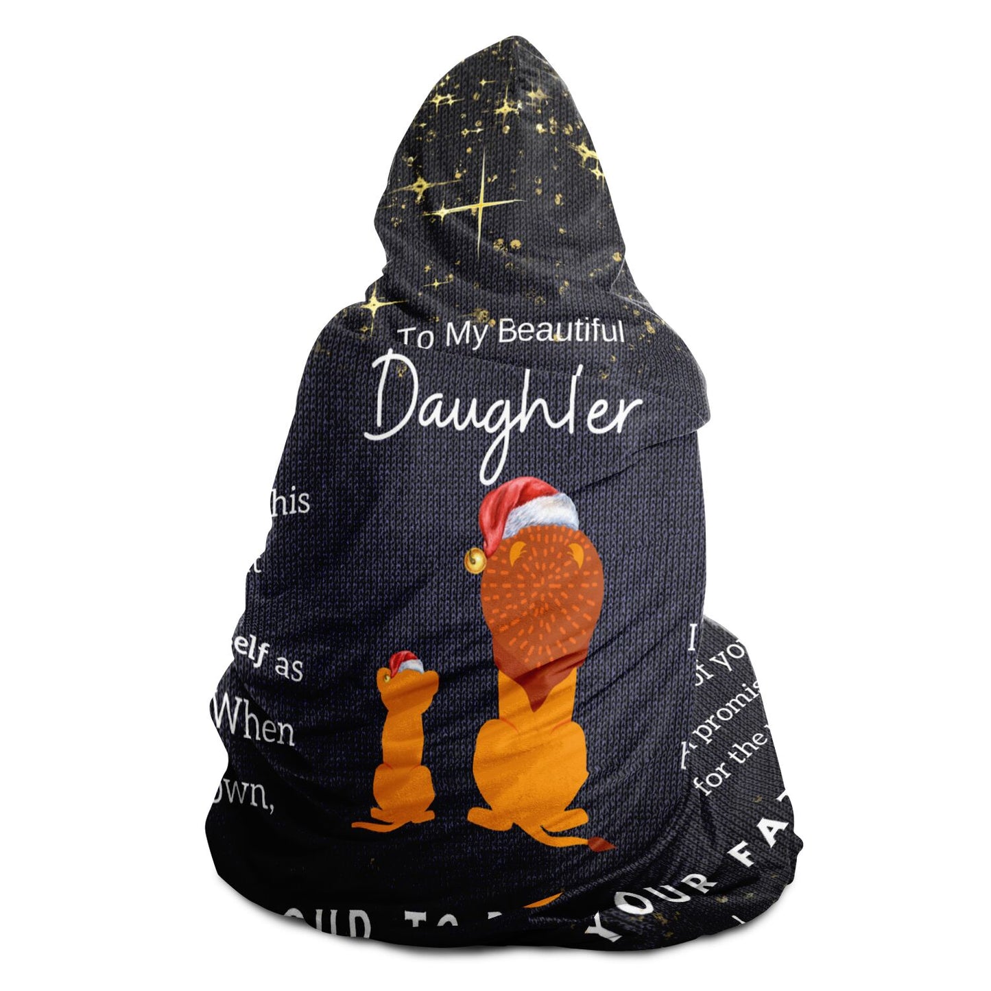 (Premium Sherpa Hooded Blanket) To My Daughter - I'm Proud To Be Your Father