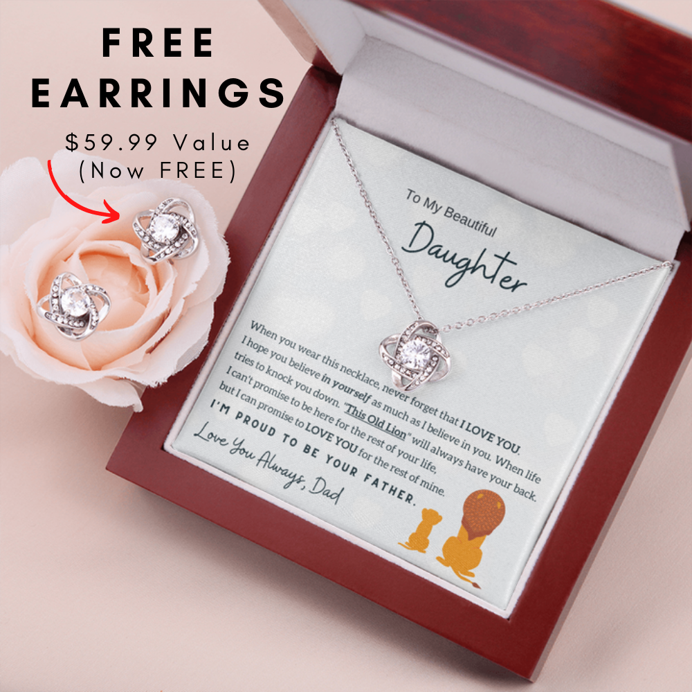 To My Daughter - I'm Proud To Be Your Father (Free Pair of Earrings In
