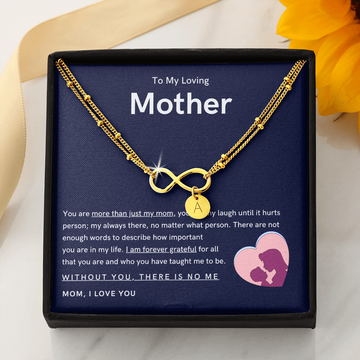 To My Loving Mother - You are more than just my mom Gold Infinity Bracelet (18k Gold Dipped)