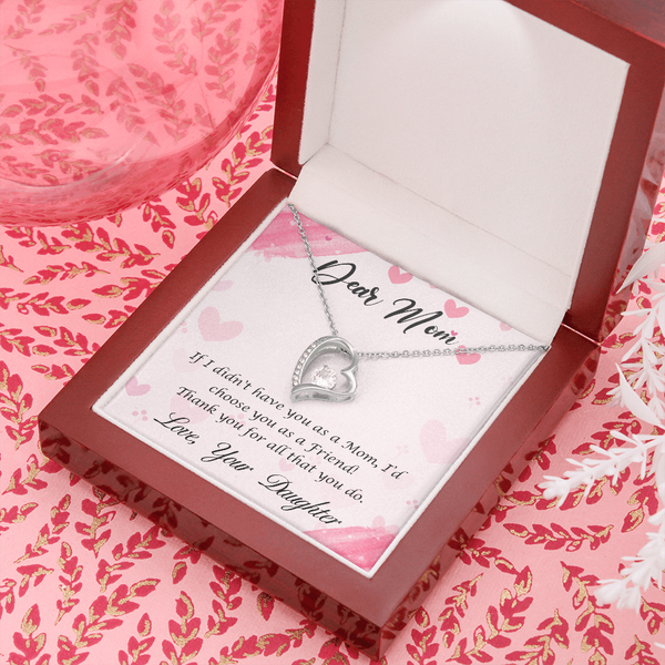 Dear Mom - Thank You For All That You Do (Only a Few Left) - Forever Love Necklace