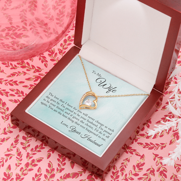To My Wife - Proud To Be Your Husband (Only a Few Left) - Forever Love Necklace