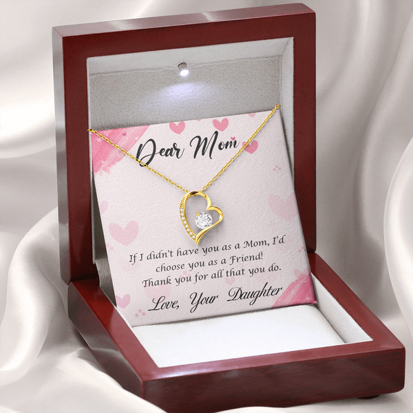 Dear Mom - Thank You For All That You Do (Only a Few Left) - Forever Love Necklace